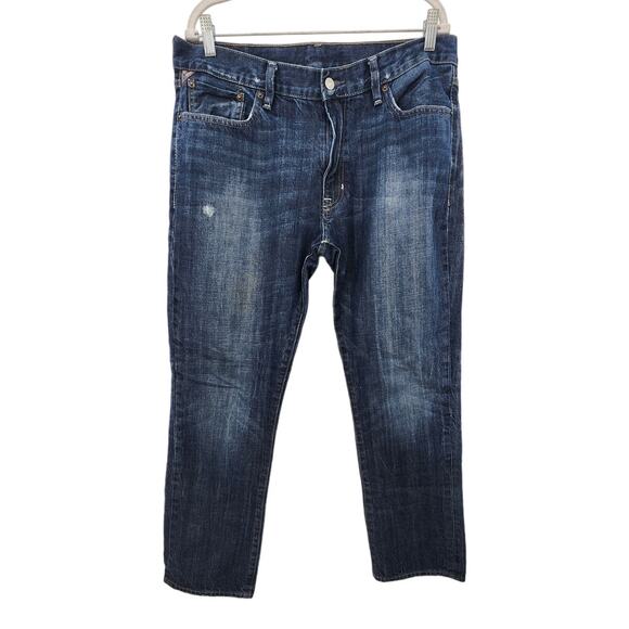 Ralph Lauren Denim And Supply Slouch Fit Dark Wash Jeans 36 X 32 - Picture 1 of 9